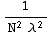 1/(N^2 λ^2)