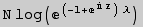 N log(^((-1 + ^( z)) λ))