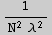1/(N^2 λ^2)